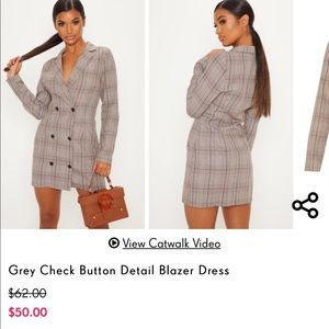 BRAND NEW PRETTY LITTLE THING BLAZER DRESS